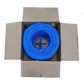 Blaues Mantelkupfer Lan-Kabel 4 Netz Paare UTPs Cat6 verkabelt 305m